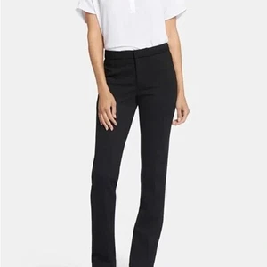 NYDJ Black Straight Leg LiftxTuck Soft Tencil Trouser Sz 12 Pants Office - Imagen 1 de 11