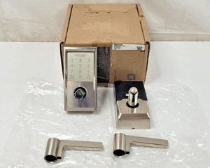 Schlage FE789WB Encode Smart WiFi Lever Lock Satin Nickel Camelot Trim - Picture 1 of 10