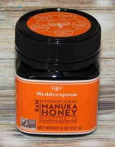 WEDDERSPOON Cruda Monofloral Manuka Miel Factor K 8 oz Mejor para 5/2027 NUEVO/Sellado - Imagen 1 de 4