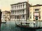 Venezia. Palazzo Rezzonigo. Photochrome original d'époque, Vintage photochr