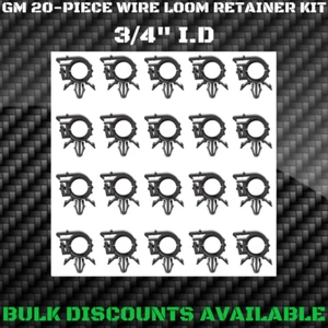 1959+ Buick Lesabre Interior Engine Harness Wire Loom Clip Clamp Retainers 3/4" - Picture 1 of 2
