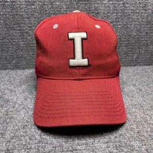 Indiana Hoosiers Hat Cap Fitted 7 1/8 Mens NCAA College Zephyr Red - Picture 1 of 9