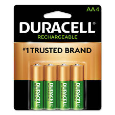 Duracell Rechargeable StayCharged NiMH Batteries AA 4/Pack DX1500B4N