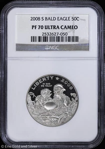 2008-S 50c Proof Bald Eagle Commem Half Dollar NGC PF 70 Ultra Cameo | PR - Picture 1 of 4