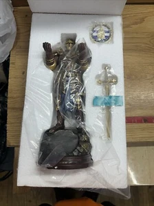 Bradford Exchange For The Lord Cold Cast Bronze Sculpture w/Challenge Coin New - Picture 1 of 18