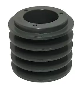4 RANURAS HIERRO FUNDIDO POLEA MOTOR ELÉCTRICO 4,95" BUJE INCLUIDO - 1 1/8"" - Imagen 1 de 1