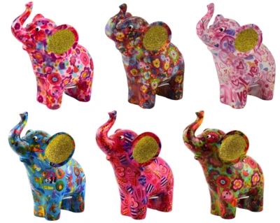 SALVADANAIO ELEFANTE STATUA SCULTURA DARCY M POMME PIDOU COLORI ASSORTITI
