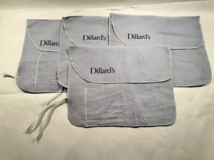 LOT of 4 Dillards Silver Anti Tarnish 6 Slot Place Setting Storage Roll Bags - Picture 1 of 6