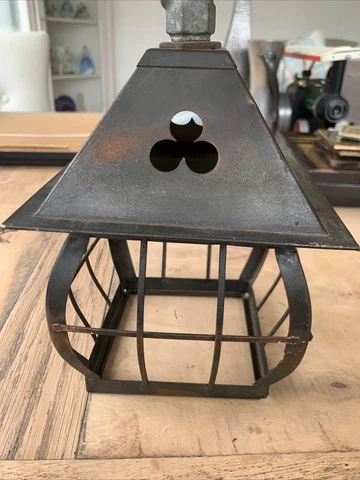 Vintage Salvage Lantern Shade Porch Hallway Cover
