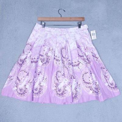 I.N.C. Falda International Concepts Mujer 10 Lavanda Cachemira Plisada Línea A Nueva con Etiquetas Foto 1 de 4