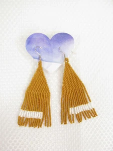 Hawaiian Artisan Handcrafted Beaded Earrings - Picture 1 of 3