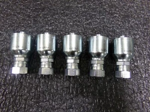 10671-8-8 Parkrimp Permanent Female JIC 37° - Swivel - Straight LOT OF 5 - Picture 1 of 10