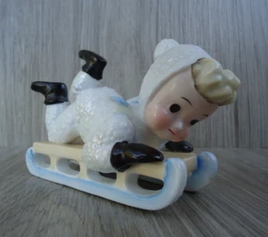 Figura de Colección Ardalt Nieve Bebé Trineo Ángel Alas de Hadas Rubia Numerada Japón - Imagen 1 de 13