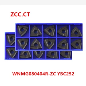 Brand New Genuine 50P WNMG080404R-ZC YBC252 CNC Carbide Turning Insert for Steel - Picture 1 of 4