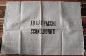 Sacco postale in polietilene intrecciato ad uso pacchi scondizionati - Vintage - Imagen 1 de 1