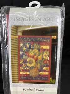 Bandera de jardín de porche temática americana vintage polietileno hecha en EE. UU. 25" X 38" - Imagen 1 de 8
