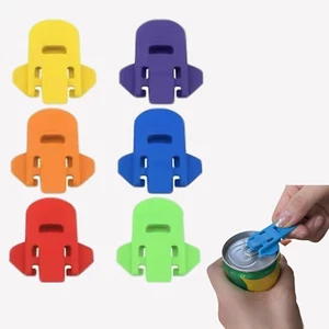 6 Packs Soda Beer Can Openers, Colorful Plastic Soda Beer Can Opener & Beverage - Picture 1 of 6