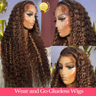 🔥Highlight Wear and Go Glueless Wig Human Hair 4/27 Ombre Curly Lace Front Wigs