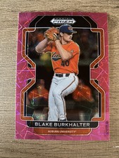 Blake Burkhalter 2022 Panini Prizm Draft -Neon Pink Velocity #PDP76