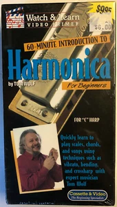 VHS  NEW  Introduction to Harmonica for Beginners C Harp Watch & Learn Tom Wolf - Picture 1 of 2