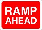 Warning Ramp Ahead Road Safety Sign