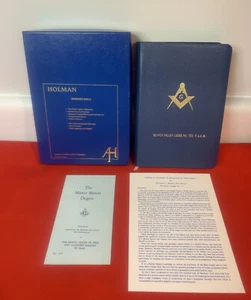 Holman Masonic Bible 1968 Illustrated Edition Beaver Valley Lodge 753 King James - Picture 1 of 20