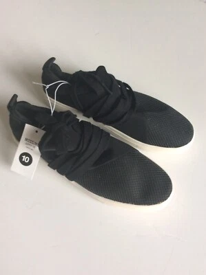 Mossimo Talla 10 Zapatos Tenis Estilo Sin Cordones 'Kressi' Negros con Cordones Nuevo Estado Foto 1 de 4