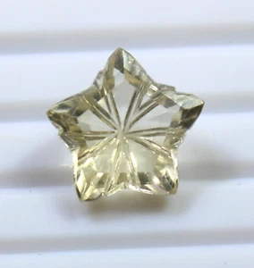 Piedra preciosa facetada corte piedra solar natural de Oregón para joyería tallado trasero forma de estrella - Imagen 1 de 7