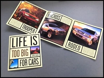 1999 Isuzu Trooper Rodeo Vehicross Amigo Hombre Car Sales Brochure Catalog - Image 1 of 3