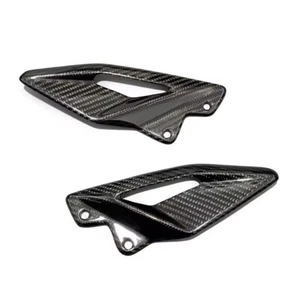 For Triumph Street Triple 660s/765/R/RS 2016-24 Carbon Fiber Heel Plates Guards - Picture 1 of 6