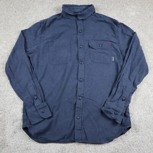 Chrome Industries Shirt Mens Extra Large Blue Flannel Lightweight Button Up - Picture 1 of 9