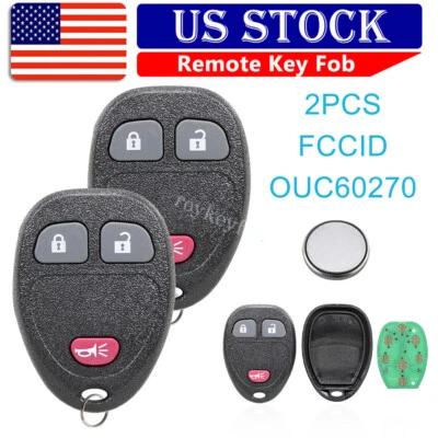 2 Llavero de coche con control remoto de entrada sin llave para Silverado 1500 2500 HD 2007-2013 Foto 1 de 4