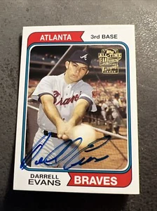 2004 TOPPS ALL-TIME FAN FAVORITES DARRELL EVANS #FFA-DE AUTOGRAPH BRAVES NICE🔥 - Picture 1 of 4