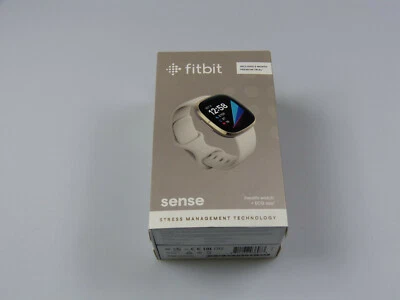 Fitbit Sense Lunar White Soft Gold Smartwatch 41mm! NEU & OVP! GPS! Einwandfrei! - Bild 1 von 3