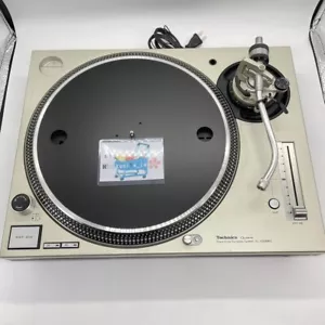 Technics SL-1200MK5 Silver Direct Drive DJ Turntable System SL1200MK5 Used Japan - Picture 1 of 15