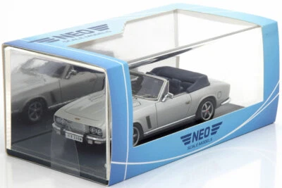 JENSEN INTERCEPTOR SIII CONVERTIBLE 1975 PLATA NEO 43396 1/43 RESINA - Imagen 1 de 3