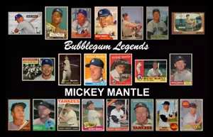 MICKEY MANTLE Baseball Card POSTER Wall Art Decor Xmas Gift New York Yankees - Picture 1 of 1