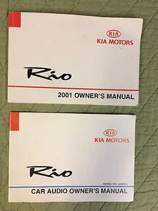 Kia Rio 2001 2001 para propietarios guía manual envío gratuito dueño manual libre de humo - Imagen 1 de 3