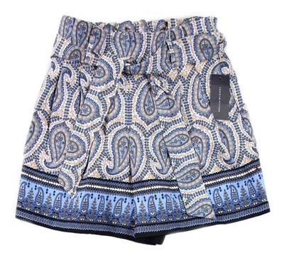 Tommy Hilfiger Mujer Pantalones Cortos S Cinturón Bolsa de Papel Cintura Elástica Pull-On Paisley Foto 1 de 4