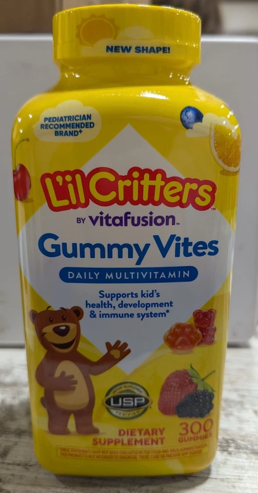 GOMITAS LIL CRITTERS Vitafusion Diario Multi Vitamina 300 cuentas Multi Sabor Fruta Foto 1 de 1