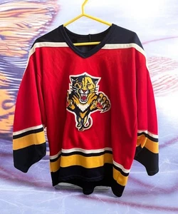 Vintage 1993 Inaugural Season Florida Panthers CCM Jersey Large Made In Canada - Picture 1 of 12