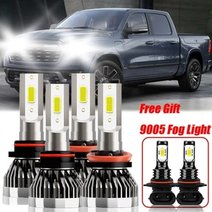 For Ram 2500 2011-2012 LED Headlight Bulb Hi/Low Beam Fog Light 10000lm 6Pcs - Bild 1 von 11