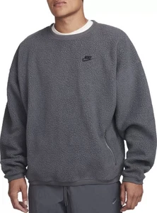 Nike Club Fleece Sherpa Winterized Crewneck Sweatshirt FB8378-068 Mens Size M - Picture 1 of 6