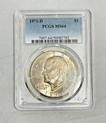 1971-D PCGS MS64 Eisenhower Dollar - Image 1 of 2