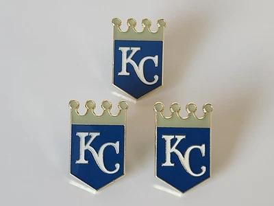 (Pack of 3) MLB Baseball Team Kansas City Royals Enamel Lapel Pins FREE SHIPPING - Image 1 of 4