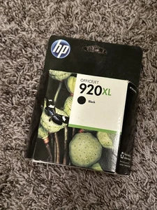 HP 920XL Tintenpatrone Schwarz Abgelaufen Versiegelt Hohe Kapazität Neu im Karton - Bild 1 von 4