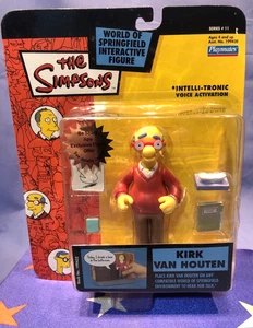 I Simpson Mondo di Springfield "KIRK VAN HOUTEN" Figura Interattiva Serie 11 - Foto 1 di 3