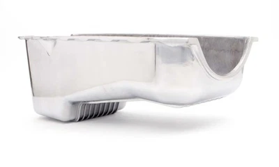 Cacerola de aceite de aluminio Racing Power R8443 pulida para 80-85 SBC Foto 1 de 3