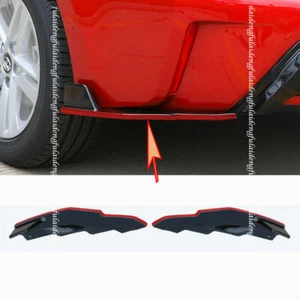 2*ForToyota Corolla 2019-2023 Rear Bumpers Lip Side Skirt Splitter Corner Guards - Picture 1 of 4