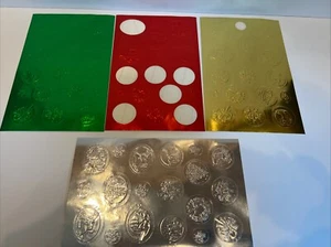 Holiday Tidings Foil Embossed Stickers 1992 Current - Picture 1 of 1